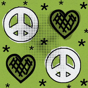 Peace Heart Background