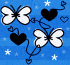 White Butterfly Background